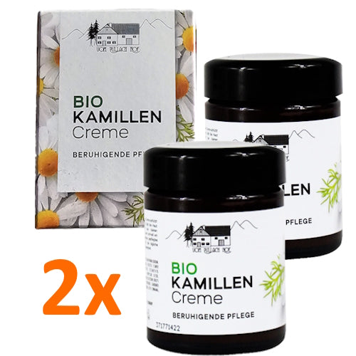 2x Bio KAMILLEN Creme beruhigend Gesichts und Haut Pflege Kamille Salbe 100 ml