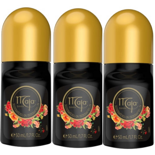 3er Pack Maja Myrurgia Antitranspirant Deodorant Deo Roll-on 50ml
