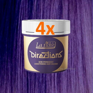 LaRiche Directions Haarfarbe Farbcreme violet Direktziehende Haartönung 88ml 4er
