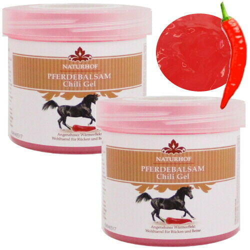 Horse Balm Chili Gel Horse Gel Horse Ointment Warming from Naturhof 250ml 2-pack