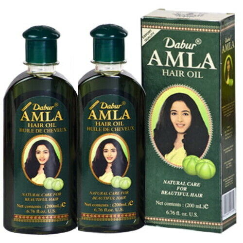Dabur Amla Hair Oil Indian Gooseberry Ayurvedic Hair Amla oil 200ml 2 Pack