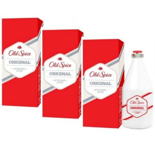 OLD SPICE Original After Shave Lotion 100ml Kraftvoll und Erfrischend 3er Pack
