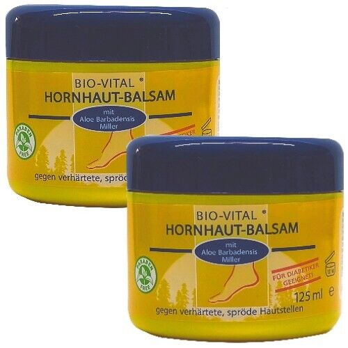Bio-Vital Callus Balm Urea Callus Removal Foot Cream 125ml 2 Pack