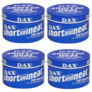 DAX Styling Haarwachs Short and Neat Light Hair Dress Natural Look 99g 4er Pack