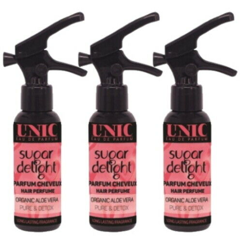 Unic Hair Perfume Sugar Delight Haarparfüm Verzaubernde Duft 50ml 3er Pack