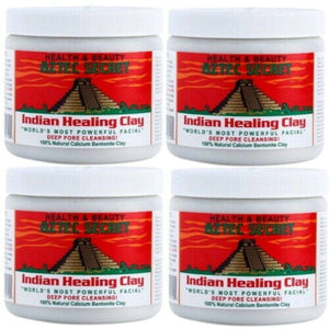 Aztec Secret Indian 100% Natural Healing Clay Aztekisches Ton Erde 453g 4er Pack