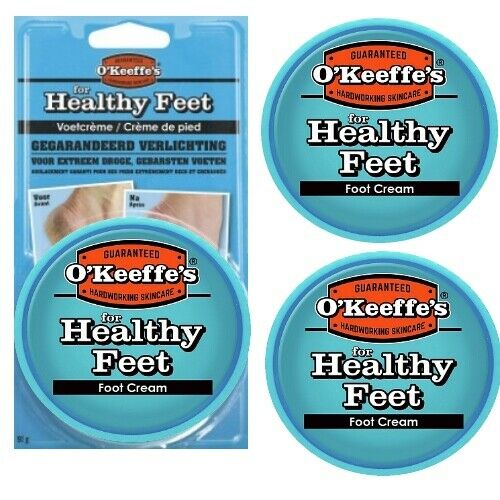 O'Keeffe's Healthy Feet - Fußcreme für extrem trockene, rissige spröde Füße 3er