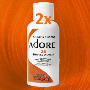 Adore Creative Haarfarbe Direktziehende Haartönung Sunrise Orange 38 118ml 2er P