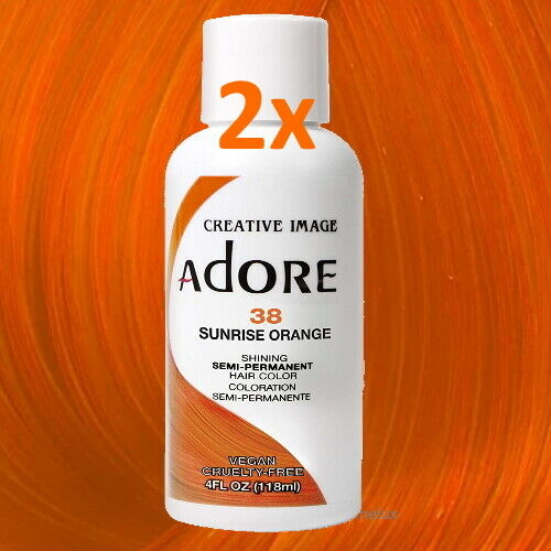 Adore Creative Haarfarbe Direktziehende Haartönung Sunrise Orange 38 118ml 2er P