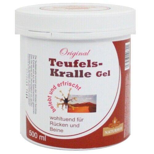 Devil's Claw Gel Moisturizer Soothing Invigorating from Naturhof 500ml