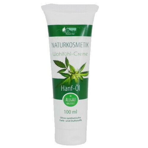 Hemp Oil Cream Anti-Aging Skin Cream Hemp Oil Care Lotion without Fragrance 100ml