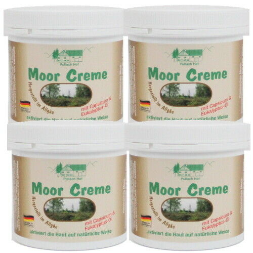 Moor Cream Ointment Active Skin Care from Pullach Hof Moor Cream Balm 250ml 4 Pack
