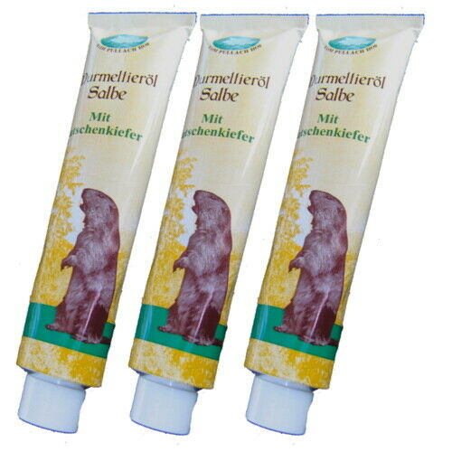 Murmeltieröl Salbe Latschenkiefer Murmeltier Öl Salbe Creme Pullach Hof 200ml 3x