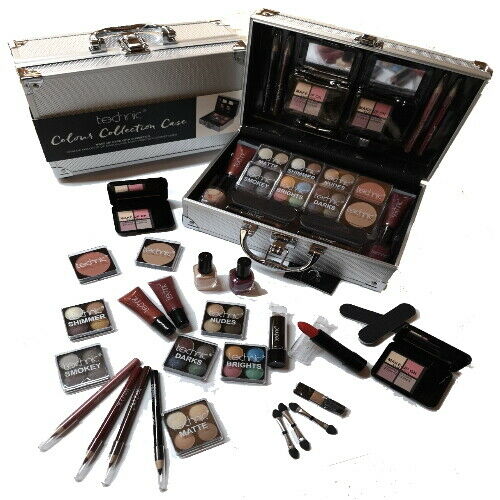 Beauty Kosmetik Super Lidschatten ALU Schminkkoffer 45 teilig by Cosmelux (e419)