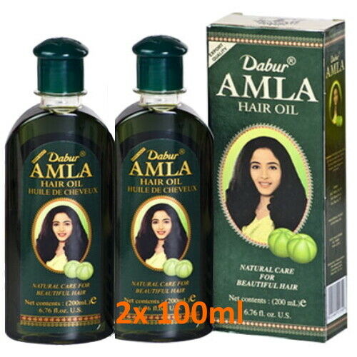 Dabur Amla Hair Oil Indian Gooseberry Ayurvedic Hair Amla oil 100ml 2 Pack