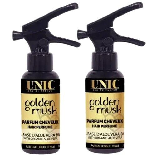 Unic Hair Perfume Golden Musk Haarparfüm Verzaubernde Duft Aloe Vera 50ml 2er P.