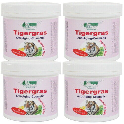 Tigergras Anti-Aging Creme Vom Pullach Hof 250ml Feuchtigkeits Tagescreme 4er P.