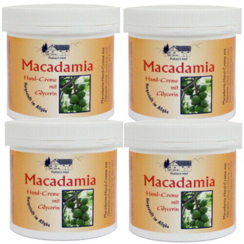 Macadamia Hand Cream for dry and stressed skin 250 ml Pack of 4