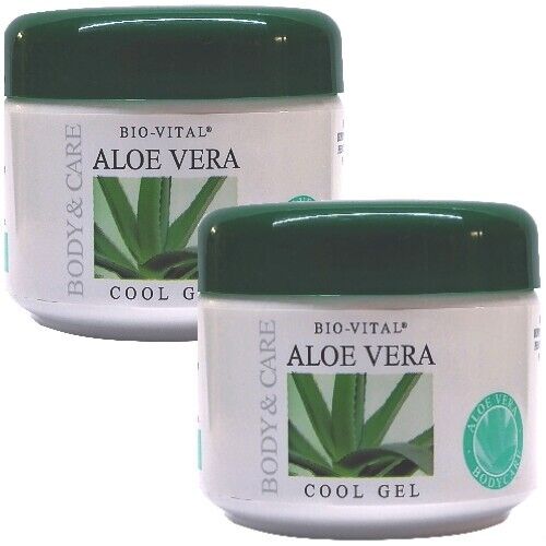 Bio-Vital Aloe Vera COOL Gel moisturizes soothes skin care 125ml 2 pack