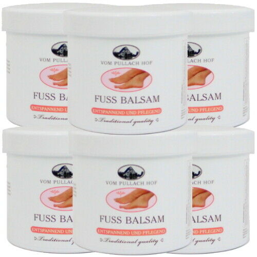 Fußpflege Balsam Fusscreme Entspannend und Pflegend Pullach Hof 250ml 6er Pack