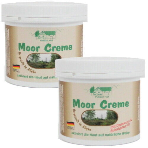 Moor Cream Ointment Active Skin Care from Pullach Hof Moor Cream Balm 250ml 2 Pack