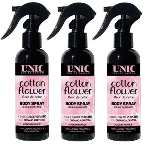 UNIC Cotton Flower Body Mist Parfum Spray 200 ml Eine Glückswolke! WoW 3er Pack