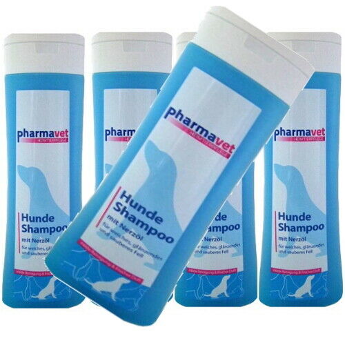 Pharmavet Tier Pflege Hunde Shampoo glänzend weiches sauberes Fell 300ml 5er P.