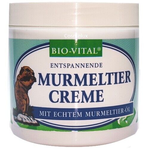 BIO-VITAL Murmeltier Creme Balsam Entspannung Murmeltieröl Salbe 250ml