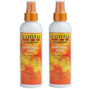 Cantu Shea Butter For Natural Hair Coconut Oil Shine & Hold Mist 237ml 2er Pack