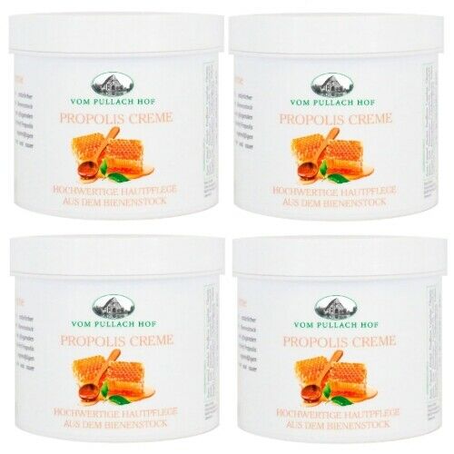 Propolis Creme Pullach Hof Hochwertige Hautpflege aus dem Bienenstock 250ml 4er