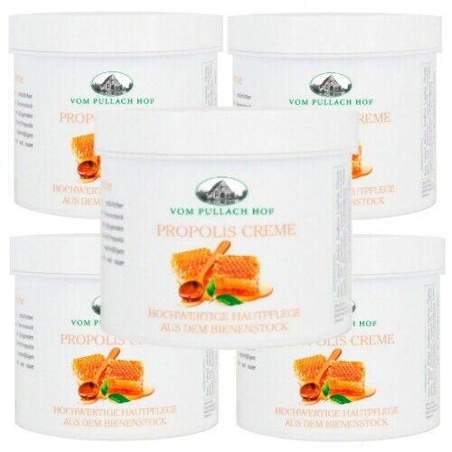 Propolis Creme Pullach Hof Hochwertige Hautpflege aus dem Bienenstock 250ml 5er