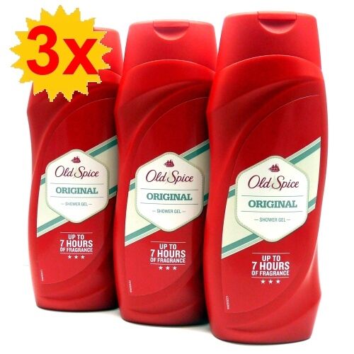 Old Spice Original Shower Gel / Shower Gel 250ml Pack of 3