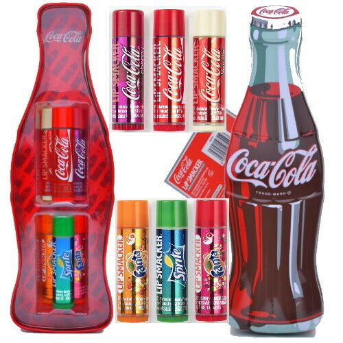 Lip Smacker Coca Cola Vintage Bottle Shape with 6 Lip Care Stick Lip Balm