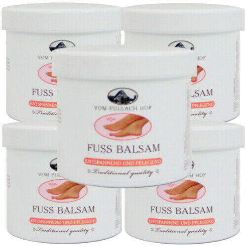 Fußpflege Balsam Fusscreme Entspannend und Pflegend Pullach Hof 250ml 5er Pack