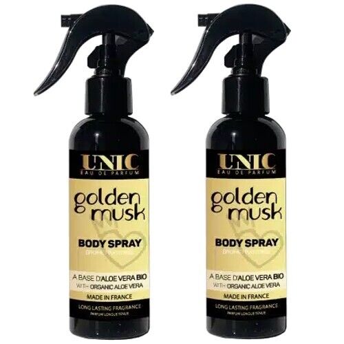 UNIC Golden Musk Body Mist Parfum Spray 200 ml Sinnlich Raffinesse WoW 2er Pack
