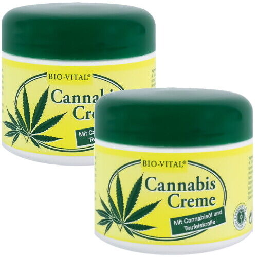 BIO-VITAL Cannabis Hemp Cream Body Cream with Devil's Claw 125ml 2-pack