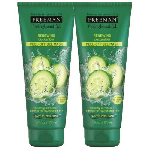 Freeman Peel-Off Gel Renewing Mask Cucumber Mask Large Tube 175ml 2x