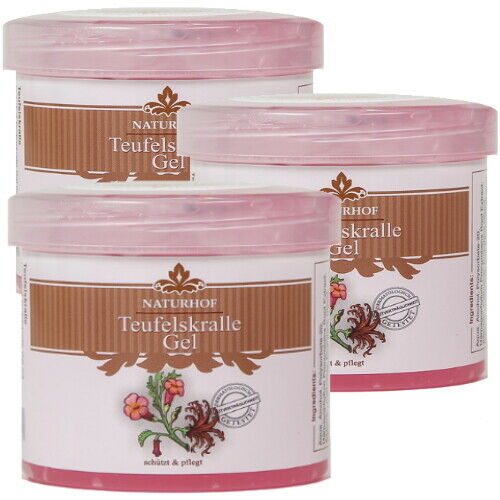 Devil's Claw Gel Moisturizer Protects and Cares from Naturhof 250ml 3-pack