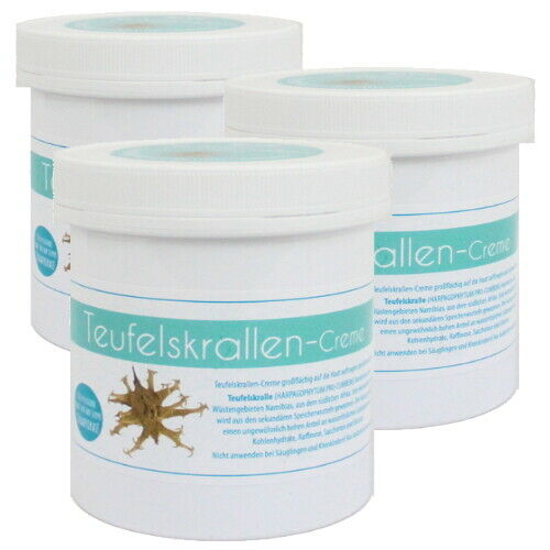 Teufelskrallen Creme Feuchtigkeitscreme Wohltuend Belebend vom Pullach 500ml 3er