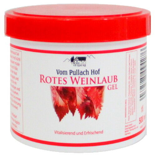Rotes Weinlaub Gel Hautpflege Pullach Hof Lotion Balsam Creme 500ml