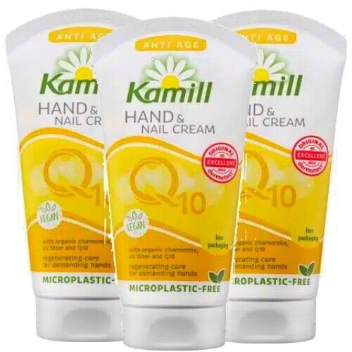 Kamill Hand & Nagelcreme Q10 Coenzym Anti-Aging Pflege Handcreme 75ml 3er Pack