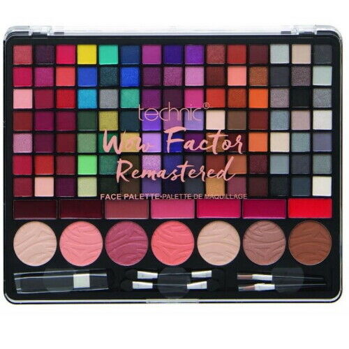 Technic WOW Factor Face Brilliant Lidschatten Make-up Palette Remastered 124tlg