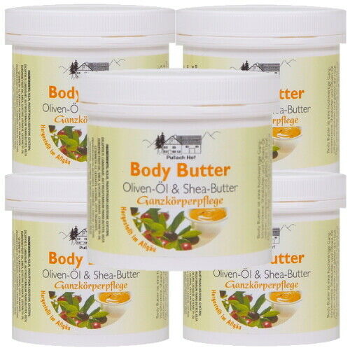 Body Butter Whole Body Care Cream Olive Oil Shea Butter Pullach Hof 250ml 5 Pack