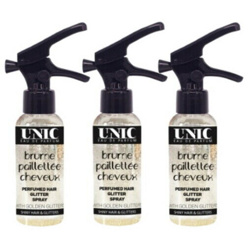 Unic Hair Perfume Haarparfüm mit Glitzer und Verzaubernde Pfirsich Duft 50ml 3x