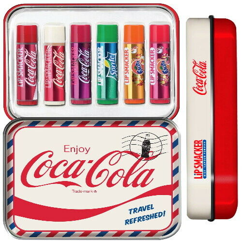 Lip Smacker Coca Cola Fanta Sprite 6x Lip Care Stick Lip Balm SET (e98)