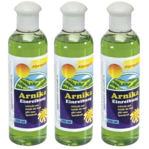 ARNIKA EINREIBUNG  Alpengold entspannt, pflegt, erfrischt 250 ml 3er Pack