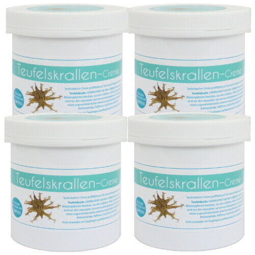 Teufelskrallen Creme Feuchtigkeitscreme Wohltuend Belebend vom Pullach 500ml 4er