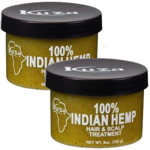 Kuza 100% Indian Hemp Indische Hanf Hair & Scalp Treatment Haarkur 226g 2er Pack