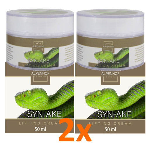 2er Pack Alpenhof Syn Ake Schlangen Schlangengift Lifting Creme Feuchtigkeit 50ml