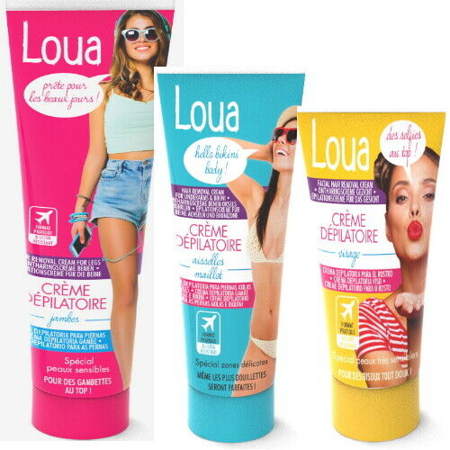 Loua Enthaarungscreme Haarentfernung Speziell Gesicht, Körper, Bikinizone 200ml